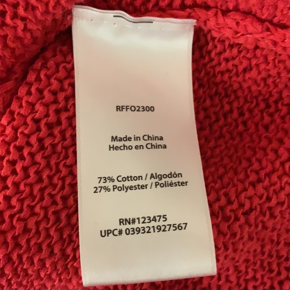 Rachel Zoe Red Loose Knit Sweater - Picture 8 of 8